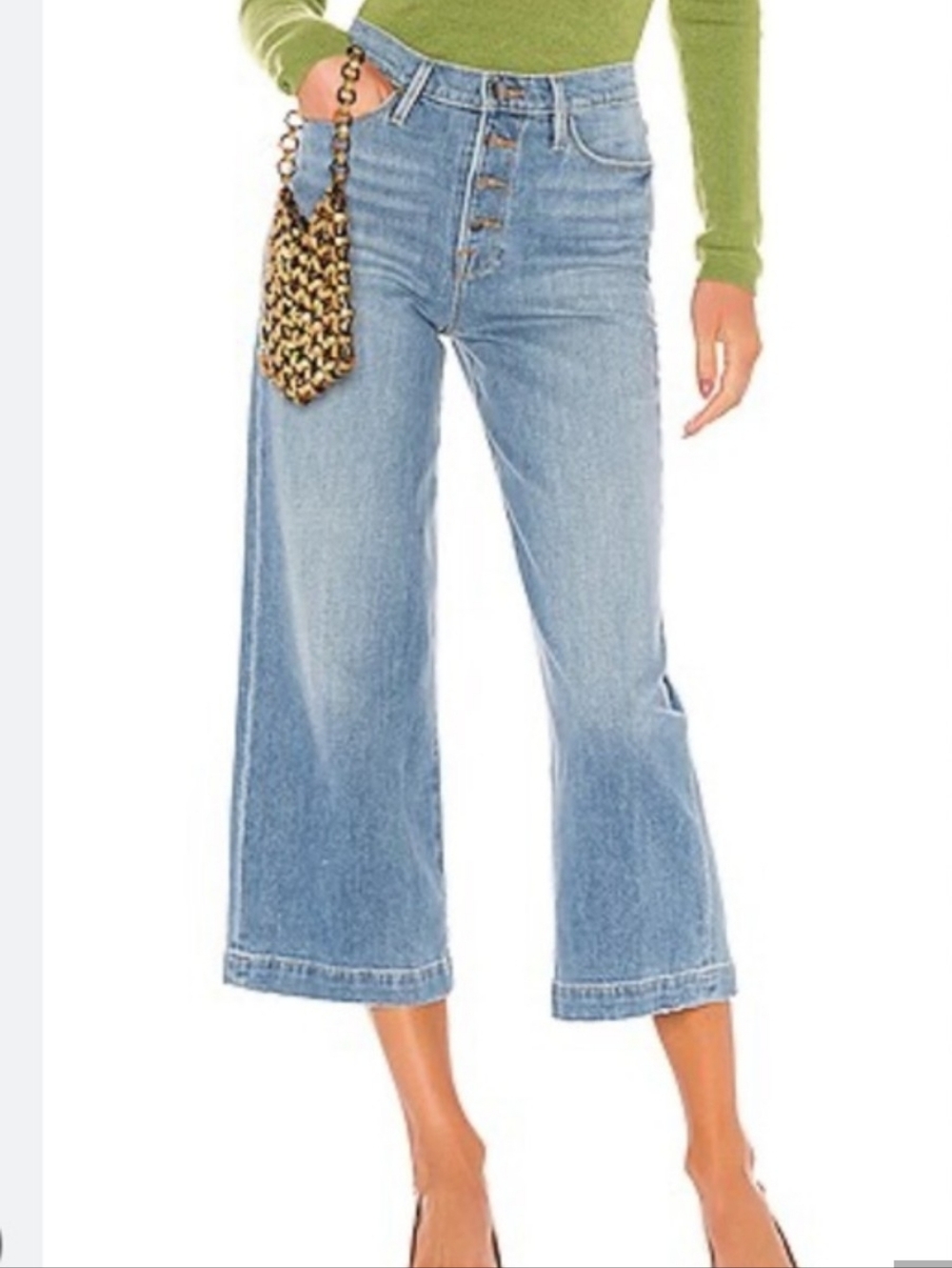 Frame Denim Ali Wide Leg Cropped